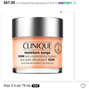 Clinique moisture surge 72-hour